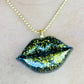 Black & Gold Lip Charm| Kissable Lip Charms | Fashion Charm | Cute Charm