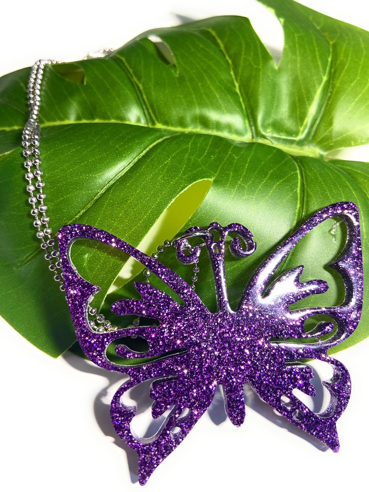 Handmade Purple Passion Butterfly Earring Set | Butterfly Necklace | Butterfly Earrings