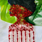 Afro Head Puff Pick | Resin Pick | Cute Pick | Dried Flowers