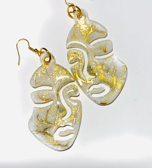 Face Abstract Lightweight Earrings| Picasso Style | Gift For Her | Statement Earrings | Handmade Abstract Face Earrings