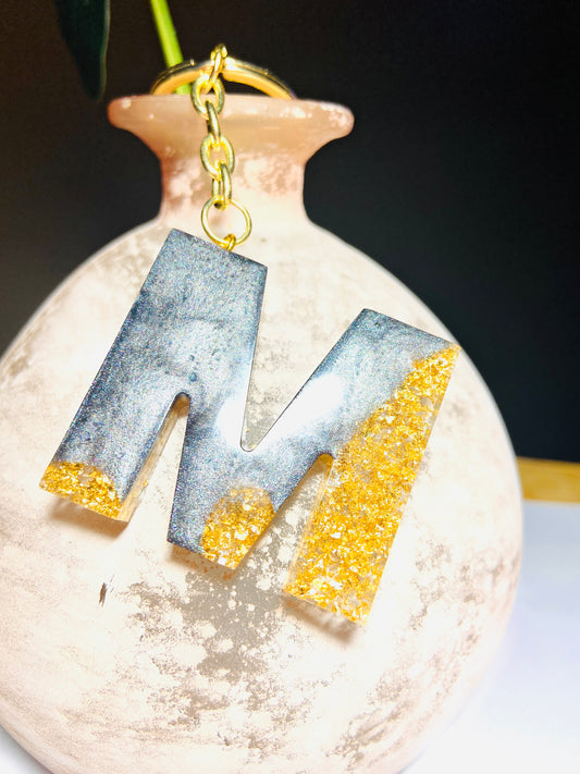 Initial Keychain | Custom Cute Letter Resin Keychain | Alphabet Keychain | Personalized Keychain