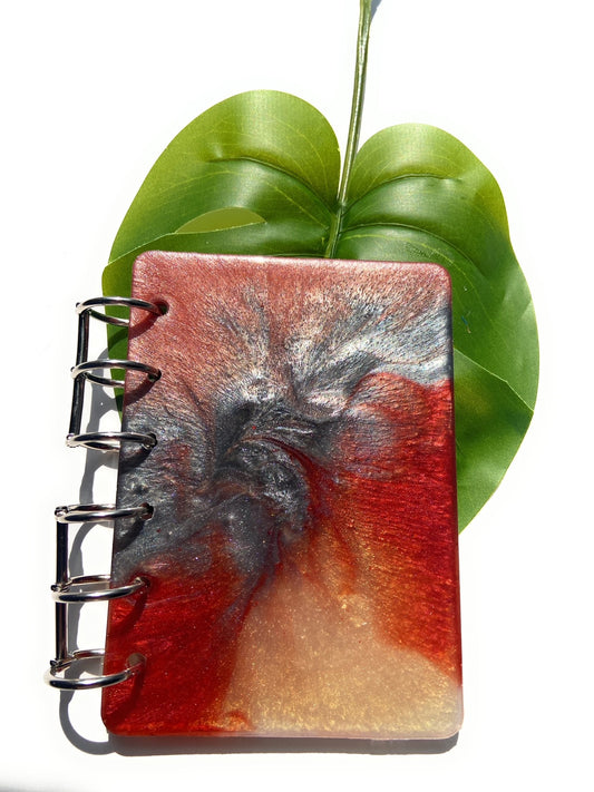 Custom Resin Notebook | Multi Color Notebook | Reusable Mini Journal | Personal Notebook